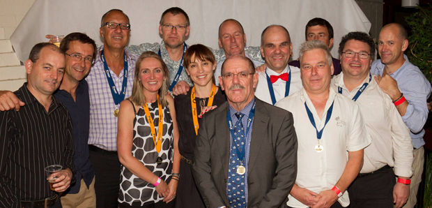 Moz, pictured with fellow Life Members at the 2014 Presentation Night.